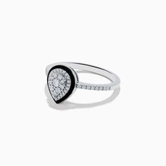 14K White Gold Diamond Enamel Ring White Gold Enamel Ring Fine Jewelry, White Enamel Diamond Ring, Luxury White Enamel Ring, Diamond Enamel Ring Hallmarked, White Gold Enamel Ring, Hallmarked, Fine Jewelry, Enamel Ring, White Gold Diamonds, Round Diamonds, Gold Diamond