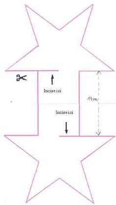 the diagram shows how to cut an origami star