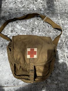 Vintage Military Field Medic First Aid Canvas Medical Rucksack Haversack Shoulder Bag 1940 Army Soldier Doctor Red Cross Collectible  Memorable  Amazing  Unique  Very Old Vintage Canvas Bag With Large Capacity For Outdoor, Vintage Outdoor Shoulder Bag With Pockets, Vintage Shoulder Bag With Pockets For Outdoor, Vintage Large Capacity Canvas Bag For Outdoor, Vintage School Bag With Pockets, Vintage Outdoor Satchel With Pockets, Vintage Large Capacity Backpack, Vintage Canvas Bag With Adjustable Strap For School, Vintage Canvas Shoulder Bag Backpack