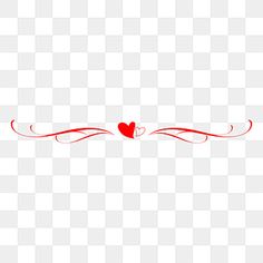 a red heart on a white background, with lines and swirls in the middle