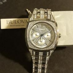 Bulova 96c002 Crystal Mens Chronograph Quartz Watch Bulova Mens Watches, Bulova Watches, Mens Chronograph, Quartz Watch, Chronograph, Accessories Watches, Mens Accessories, Women Accessories, Crystals