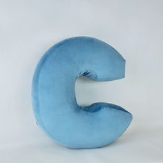 the number five is made out of blue material