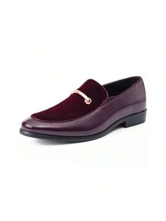 Andrew Burgundy Business Casual Shoes For Men Loafers Shoes Burgundy     Plain Monk Shoes,Oxfords & Derby Shoes,Dress Loafers   Men Shoes, size features are:Bust: ,Length: ,Sleeve Length: Formal Oxford Loafers With Flat Heel, Burgundy Formal Loafers With Flat Heel, Business Casual Shoes For Men, Burgundy Dress Shoes, Mens Business Casual Shoes, Mens Dress Loafers, Monk Shoes, Casual Shoes For Men, Business Casual Shoes