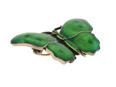 A fabulous find for the butterfly lover, this antique enamel brooch by Child and Child is a vibrant choice. Crafted in sterling silver, this brooch features bright apple green enamel. Includes manufacturer's box. Moth Jewelry, Butterfly Book, Butterfly Books, Enamel Butterfly, Jewellery Marketing, Glass Butterfly, Butterfly Frame, Unusual Jewelry, Enamel Brooch