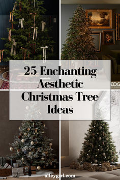 christmas decor ideas, christmas tree ideas, christmas tree themes, christmas tree decor ideas Minimalistic Xmas Tree, Bungalow Christmas Decor, White Bulbs On Christmas Tree, Simple Beautiful Christmas Tree, Alternative Christmas Tree Decorations, Christmas Tree Dark Aesthetic, Aesthetic Christmas Tree Decor Ideas, Christmas Tree Decor Minimalist, Restoration Hardware Christmas Tree