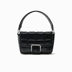 Zara Quilted Buckle Crossbody Bag Brand New Zara Shoulder Bag With Adjustable Strap For Errands, Black Shoulder Bag With Buckle Closure For Evening, Black Shoulder Bag With Buckle For Evening, Black Evening Shoulder Bag With Buckle Closure, Zara Crossbody Shoulder Bag For Errands, Black Leather Baguette Bag With Adjustable Handle, Zara Shoulder Bag With Detachable Strap And Double Handle, Zara Shoulder Bag With Detachable Handle, Chic Bags With Buckle Closure And Double Handle