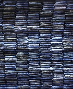 stacked. Denim Color Aesthetic, Stacked Denim, Custom Stacked Jeans, Stacked Patchwork Jeans, Stacked Jeans Fit Men, Denim Display, Clothing Store Displays, Denim Texture