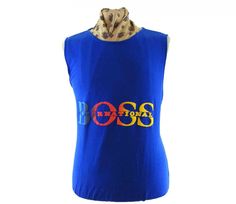 Boss International Vest #vintagefashion #vintage #retro #vintageclothing #90s #1990s #boss <link rel=”canonical” href=”http://www.blue17.co.uk/> Day Glow, Current Fashion Trends, Now What