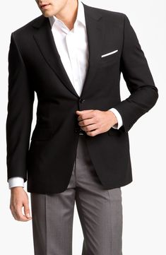 Black Blazer Outfit Men, Sport Coat Outfit, Black Sport Coat, Wool Blazer Mens, Black Blazer Men, Black Blazer Outfit, Stil Masculin, Blazer Outfits Men, Mens Sport Coat