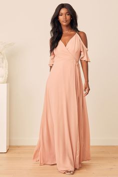 Formal Dresses | Sexy Women's Formal Gowns at Lulus Blush Maxi Dress, Blush Pink Dresses, Bodice Top, Lulus Dresses, Wrap Maxi Dress, Formal Dresses Gowns, Easy Listening, Backless Maxi Dresses, Different Dresses