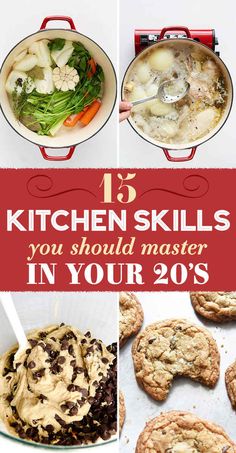 the top ten kitchen skills you should master in your 20s's or older years