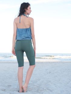 Shape – The Leggings are a slimming, all-seasons base layer that follows the shape of the leg. Perfect Pockets – Two deep, exterior pockets incorporated into the seams of the garment. Form and function combine beautifully to keep hands toasty warm and carry the essentials Size – Order based on your HIP measurement Fabric Shown – Light Stretch Hemp/Organic Cotton Knit Color Shown – Seafoam Functional Fitted Leggings With Built-in Shorts, 4-way Stretch Bottoms With Side Pockets For Pilates, Fitted Athleisure Bottoms For Outdoor, Stretch Capris With Pockets For Yoga, Fitted Pants With Pockets For Pilates, 4-way Stretch Yoga Bottoms With Hip Pockets, Fitted Yoga Bottoms With Side Pockets, Yoga Bottoms With 4-way Stretch And Hip Pockets, Versatile Stretch Yoga Pants With Hip Pockets