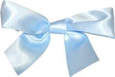 a light blue bow on a white background