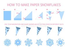 how to make paper snowflakes with pictures and instructions on how to make them