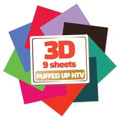 PRICES MAY VARY. 🎁 3D Puffed-up - GIO-FLEX 3D is a heat transfer PU film with a puffed-up effect. With FLEX 3D, you can create an accented, eye-catching design in 3D. Let your imagination run wild. It works best with polyester, and a test application is recommended for the most suitable result. 🎁 【ECO-FRIENDLY & PROFESSIONAL WORK】 - PET film and polyurethane film has excellent adhesiveness, and is ideal for cutting delicate designed logo. It is an eco-friendly material, with elasticity and sof 3d Puff Vinyl, Puff Vinyl, Design For T Shirt, Vinyl Heat Transfer, Heat Press Machine, Press Machine, Vinyl Sheets, Sewing Trim, Save Earth