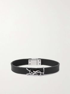 Shop SAINT LAURENT Opyum Leather and Silver-Tone Bracelet, Explore the latest in-season SAINT LAURENT collection today on MR PORTER Saint Laurent Collection, Bracelet For Men, Mr Porter, Bracelets For Men, Bag Making, Fashion News, Latest Fashion, Porter, Saint Laurent