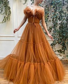 Charming Georgina Gown – Teuta Matoshi Orange Ball Gown, Tull Dress, Teuta Matoshi, Dress Off Shoulder, Festa Party, Formal Evening Dress, Taffeta Dress, Dress Orange, A Line Gown