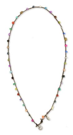 onujewelry.com - Semi-Precious Dot Necklaces – On U Jewelry Earthy Multicolor Beaded Necklaces With Natural Stones, Multicolor Wire Wrapped Spiritual Necklace, Multicolor Artisan Hand Knotted Jewelry, Multicolor Hand-strung Lariat Necklace, Adjustable Long Hand Knotted Necklace, Adjustable Hand Knotted Long Necklace, Multicolor Lariat Beaded Necklaces With Natural Stones, Multicolor Wire Wrapped Crystal Necklaces With Round Beads, Artisan Multicolor Wire Wrapped Beaded Necklaces