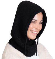 PRICES MAY VARY. Ultimate Cold Weather Protection: Our knitted womens hooded scarf is designed to keep you warm and cozy in wet or cold weather conditions. The thick knitted hood provides full coverage for your head, neck, and face. Premium Quality Materials: Crafted from high-quality, soft acrylic knit, this balaclava is not only warm but the soft skin feel knit provides wear all day comfort. It’s the perfect fashion accessory for casual winter walks outside the city or park. Versatile Design: Hooded Balaclava, Knitted Hooded Scarf, Walks Outside, Hooded Hat, Women's Balaclava, Knit Balaclava, Hood Scarf, Knitted Balaclava, Winter Walk