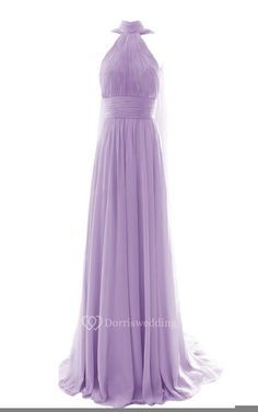 High-neck Long Chiffon Dress With Pleats - Dorris Wedding Chiffon A-line Dress With Pleated Bodice, Chiffon Prom Dress With Pleated Bodice, Elegant Sheer Purple Dress, Elegant Purple Sheer Dress, Chiffon A-line Maxi Dress With Pleated Bodice, Formal Chiffon Dress With Pleated Bodice, A-line Chiffon Dress With Pleated Bodice, Sheer Chiffon A-line Dress, Flowy Chiffon Dress With Pleated Bodice