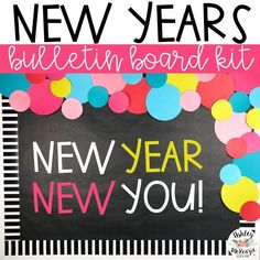 new years bulletin board kit for the classroom