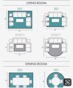 living room furniture layout with different types and sizes