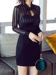 1Measurement In CM size Shoulder(cm) Bust(cm) Waist(cm) Sleeve(cm) Length(cm) S 33 80 66 55 82 M 34 84 70 56 83 L 35 88 74 57 84 XL 36 92 78 58 85 XXL 37 96 82 59 86 PLEASE NOTE: 1.Please according your own measurements to choose your suitable size. 2.This is Asian size,Please see the Size chart Guide to find the correct size. 3. About Size:Size may be 2.54cm/1 inch inaccuracy due to hand measure. These measurements are meant as a guide to help you select the correct size. Please take your own m Elegant Black Slim Fit Bodycon Dress, Black Slim Fit Bodycon Dress For Evening, Chic Black Slim Fit Mini Dress, Black Slim Fit Knee-length Bodycon Dress, Fitted Black Bodycon Dress For Going Out, Black Slim Fit Mini Dress For Party, Black Slim Fit Bodycon Dress For Date Night, Black Slim Fit Long Sleeve Bodycon Dress, Fitted Black Bodycon Office Dress