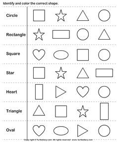 worksheet for kids to learn shapes and colors with the help of their own hands