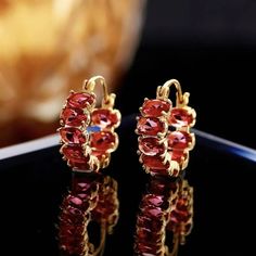 Red Zircon Crystal Hoop Earrings with S925 Silver Pin – Huge Tomato Jewelry Earings, Earrings Model, Earrings Luxury, Crystal Hoop Earrings, Silver Pin, Earring Type, Christmas Earrings, Shape Pattern, Shape Patterns