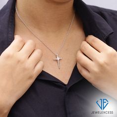 Unlike other cross pendants for women that turn out to be made of low-quality materials that break, rust, and become discolored, the JewelExcess Cross Pendant is expertly crafted out of 14k Gold over .925 Sterling Silver, for a stunning, premium-quality gold pendant necklace that lasts and lasts. Featuring a gorgeous 4k Genuine Opal stone centerpiece surrounded by real .01 ctw White Diamond accents, this gold cross pendant simply glows with elegance and impeccable workmanship. While other cross Minimalist Cross Jewelry For Anniversary, Sterling Silver Cross Pendant Necklace For Anniversary, Sterling Silver Cross Fine Jewelry, Fine Jewelry Sterling Silver Cross, Elegant Hypoallergenic Cross Pendant Jewelry, Sterling Silver Cross Pendant Necklace, Sterling Silver Diamond Cut Pendant Cross Necklace, Fine Jewelry Sterling Silver Cross Necklace, Tarnish Resistant Sterling Silver Cross Jewelry