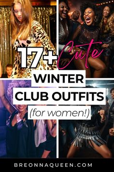 "Looking for the perfect winter clubbing outfits? We've got you covered with 17 chic and cozy outfit ideas that will keep you warm and stylish all night long! #wintercluboutfits #clubbingoutfits #womenfashion" Modest Clubbing Outfits Nightclub, Cold Weather Club Outfits, Club Outfit Ideas For Women, Clubbing Outfits For Winter, Clubbing Outfits Winter, Classy Club Outfits For Women, Clubbing Outfits Nightclub Classy, Club Outfits For Women Winter, Club Outfit Winter