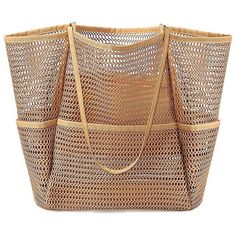 * Large Mesh Beach Bagmeasuring 15 X 14 X 6.5 Inches And 14 Inches Handle Height, This Spacious Mesh Tote Bag Is Designed For Family Use During Beach Or Pool Trips.It Can Easily Accommodate Towels, Swim Suits, Flip Flops, Water Bottles, Glasses, Sunblock, Toys, And All Other Essentials That You Need For A Day At The Beach Or Pool. * Beach Tote With Multiple Pocketsour Beach Tote Bag Is Intelligently Designed 1 Main Pocket That Keeps 4-6 Beach Towels, With A Zippered Interior Compartment And Four Spacious Exterior Pockets. The Exterior Pockets Are Ideal For Storing Items Such As Sunscreen And Sunglasses, Water Bottles, While The Interior Compartment Offers Ample Space For Your Wa Gold Bucket Bag For Beach, Gold Bucket Bag For The Beach, Gold Summer Travel Bucket Bag, Gold Beach Bag With Adjustable Strap, Gold Beach Bags With Adjustable Strap, Gold Travel Bag For Summer, Summer Gold Beach Shoulder Bag, Gold Summer Beach Bag, Gold Summer Beach Bags