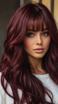 💫💖 Glamorous Hair Color For Dark Skin fall hair colors skin brown | Quick Excellence Copper Brunette Hair Dark Auburn, Fall Hair Color For Brunettes Red Dark Auburn Reddish Brown, Merlot Hair, Mahogany Hair Color, Hair Color For Dark Skin, Short Hair Tomboy, Rockabilly Hair, Red Brown Hair, Dark Hair With Highlights