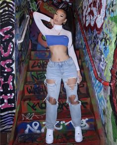 Crop Top Outfit, Frankie Collective, Crazy Outfits, Mesh Crop Top, Adidas Pants