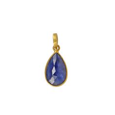 Blue Sapphire Cabochon Rose-Cut Gemstone Handmade Pendant, 18k Solid Yellow Gold Bezel Set Sapphire Pendant  Product Details >Style:  Pendant >Material:  18k solid yellow Gold  >Main Stone: Natural Rose Cut Blue Sapphire >Gemstone Shape: Teardrop >Pendant Length: 25mm Approx  (Without Chain) >Pendant Width : 10.5mm Approx >Gemstone weight : 5.59 carats Approx   >Gross Weight :  1.763 grams Approx >Setting : Bezel   Note: This Pendant is without chain (Extra Charges for the chain) *Production Tim Sapphire Cabochon, Victorian Pendants, Blue Sapphire Gemstone, Gold Jewelry Sets, Platinum Jewelry, Sapphire Pendant, Gold Bangle Bracelet, Silver Pendants, Enamel Jewelry