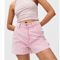 These Utility Cut Off Shorts Are 100% Cotton And Are New With Tags. Urban Outfitters Lights, Neon Shorts, Hot Pink Shorts, Carpenter Shorts, Cheeky Shorts, Urban Outfitters Shorts, High Rise Denim Jeans, Corduroy Shorts, Bdg Urban Outfitters