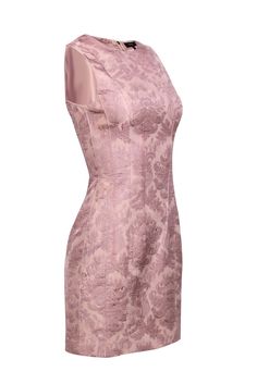 Add a touch of playfulness to your work wardrobe with this blush pink floral brocade dress. The textured fabric and sleeveless design make it perfect for transitioning from office to happy hour. Pair it with a nude pump for a polished look. Size S Shell 68% Viscose, 32% Cotton Lining 94% Polyester, 6% Spandex Covered back zipper Sleeveless Bust 34" Waist 26" Shoulder to hem 34" Brocade Dress, Brocade Dresses, Nude Pumps, Buy Shoes Online, Dress 16, Work Wardrobe, Textured Fabric, Touch Up, Polished Look