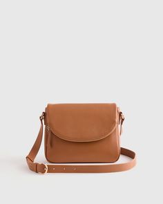 Italian Leather Foldover Crossbody Purse For Teens, Brown Leather Crossbody Bag, Leather Chokers, Leather Crossbody Purse, Mini Purse, Womens Crossbody Bag, Fall Shopping, Quince, Leather Working