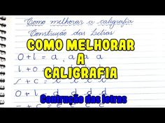 a notebook with writing on it and the words como mejoar a caligafia