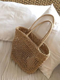 Affordable price buy Shoulder Bags on Shopcozy, SPU: 449ISH87BB57, Color: Yellow Brown, Style:Simple, Bag Type:Straw. Beach Basket, Florida Panhandle, Straw Tote Bag, Miramar Beach, Fashion Tote Bag, Handmade Tote, Bag Summer, Tote Bags Handmade, Straw Tote