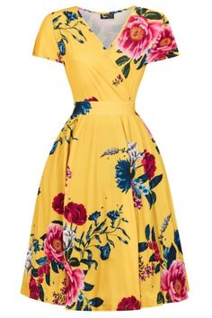 Dark Yellow Background, Lyra Dress, Vintage Dress Design, Shabby Chic Clothes, White And Blue Flowers, Mum Fashion, Womens Trendy Dresses, Pink Summer Dress, Elegant Dresses For Women