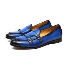 LBSFY - Men's Loafers Genuine Leather Handmade Monk Strap Office Wedding Party Casual Footwear Double Buckle Slip on Dress Shoes for Men NOTE: 1. Different monitor can display different color, even if it's the same color, so please allow reasonable color difference. Daily Shoes, Dress Shoes For Men, Mens Loafers, Slip On Dress Shoes, Slip On Dress, Shoe Horn, Casual Footwear, Guangzhou China, Men's Loafers