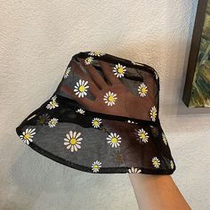 Color: C Cute Bucket Hats, Pola Topi, Bucket Hat Fashion, Modele Fitness, Embroidered Bucket Hat, Straw Hat Beach, Bucket Hat Women, Fisherman Hat, Naha