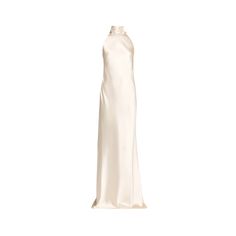 Ralph Lauren "Chilton" lux stretch satin gown featuring a back neck scarf Halter neckline Sleeveless A-line silhouette Floor sweeping hem Invisible back zip Viscose/elastane Made in Italy Luxury Fitted Bias Cut Gown, Elegant Sleeveless Evening Dress With Satin Finish, Chic Satin Gown With Back Opening, Fitted Sleeveless Dress With Satin Lining, Elegant Sleeveless Satin Maxi Dress, Sleeveless Evening Dress With Satin Finish For Formal Events, Sleeveless Formal Evening Dress With Satin Finish, Sleeveless Satin Evening Dress For Formal Occasions, Luxury Satin Maxi Dress With Bias Cut