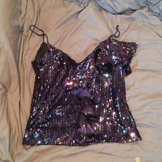 Dance&Marvel Purple/Blue Tank Top. This Top Has Never Been Worn And It New With Tags! Purple Party Top, Glamorous Purple Summer Top, Glamorous Purple Sequin Top, Fitted Purple Sequin Top, Purple Top For Evening And Party Season, Purple Tops For Evening Party Season, Glamorous Purple Party Tops, Purple Evening Tops For Party Season, Purple Tops For Evening And Party Season