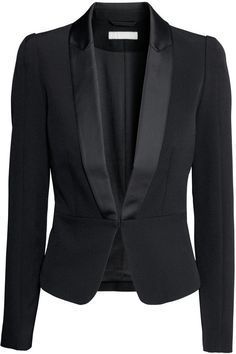 H&M - Tuxedo Jacket - Black - Ladies Womens Tuxedo Outfit, Dress With Jacket Outfit, Womens Tuxedo Jacket, Jacket Outfit Women, Tuxedo Women, I've Changed, Corporate Attire, Blazer Jackets For Women, Dinner Jacket