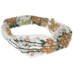 Add the finishing touches to your look with hair accessories like the Floral Embroidered Headband! This headband is made with a white tulle material and embroidered with intricate white and orange flowers. Instead of an open back, this accessory has a closed, elastic back for a bit of added security. Upgrade your entire look with one simple piece! Details: 	 Band Thickness: 3 1/4" 	 Size: One Size Fits Most White And Orange Flowers, Tulle Headband, Embroidered Headband, Tulle Material, Bride Tiara, Pearl Hair Pins, Home Office Accessories, White And Orange, White Headband