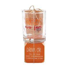 Fam Over Friends Game Set - ShopSpoiled Friends Together, Friends Drinks, Wooden Dice, Drinking Game, Fun Party Games, Old Fashioned Glass, Drinking Games, Gifts Sign, Kids Sale