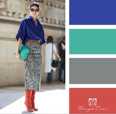 Outfit Colour Combinations, Fashion Color Combinations, Fashion Collection Inspiration, Best Color Schemes, Iranian Women Fashion, Outfit Women