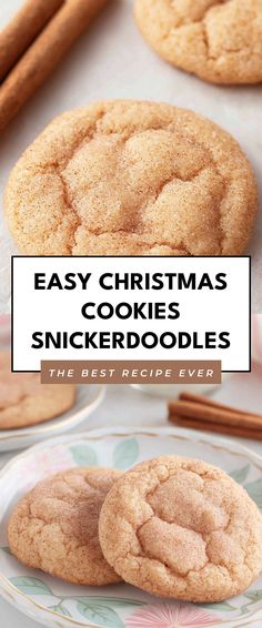 Image for Easy Christmas Cookies Snickerdoodles Christmas Snickerdoodles, Snickerdoodle Cookies Recipe Easy, Cinnamon Sugar Cookies Recipe, Festive Christmas Cookies, Easy Snickerdoodle Recipe, Easy Snickerdoodles, Best Snickerdoodle Cookies, Snickerdoodle Cookies Easy, Easy Christmas Cookies